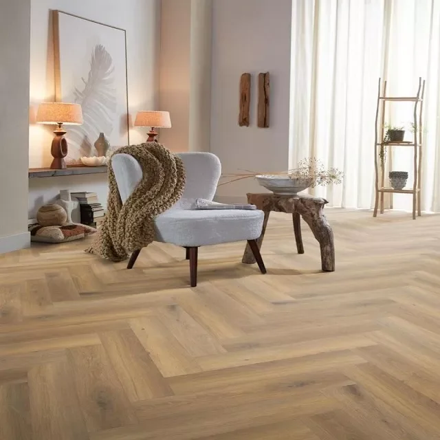 Snelle Levering Heritage Classic Visgraat Laminaat Eiken 665x133x8mm 4V